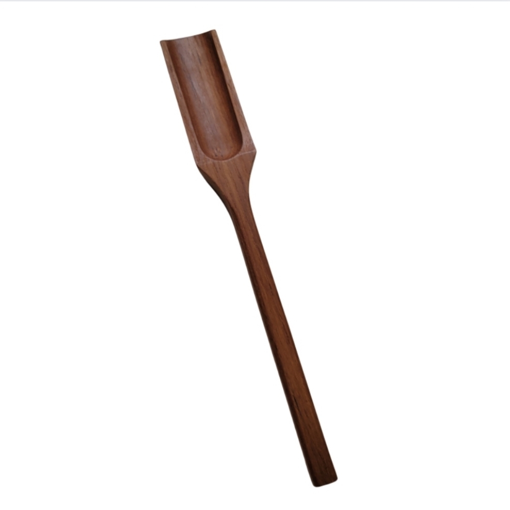 Vintage MCM Teak/Monkey Pod? Wood Oar Rectangle Salad Serving Spatula Spoon Fall